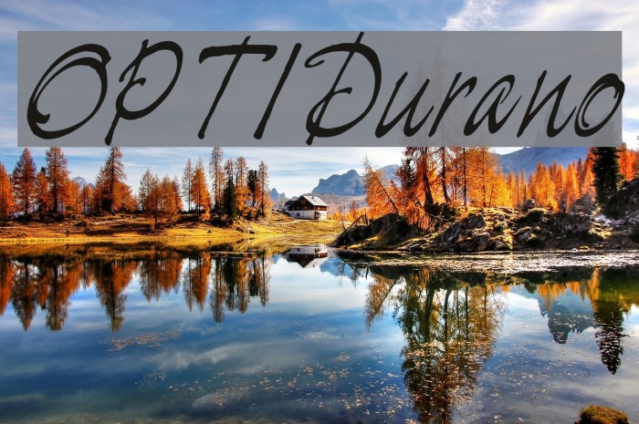 OPTIDurano Font examples