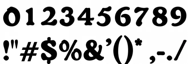 OPTIDutch-Oldstyle フォント その他の文字