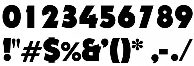 OPTIDynamo Font OTHER CHARS