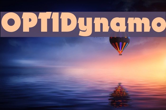 OPTIDynamo Font examples