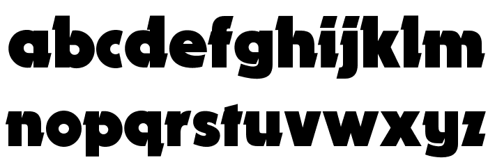 OPTIDynamo Font LOWERCASE