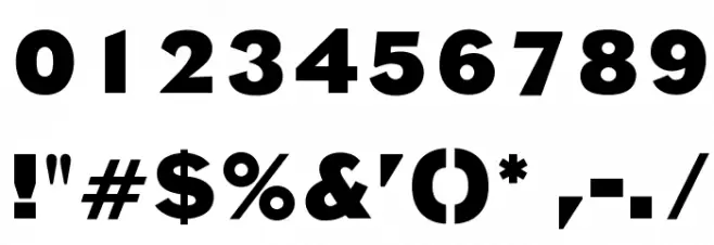 OPTIEagle-Bold Font OTHER CHARS