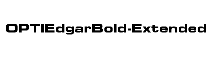OPTIEdgarBold-Extended Font