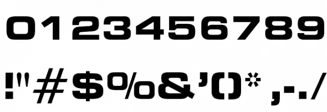 OPTIEdgarBold-Extended Font Alte caractere