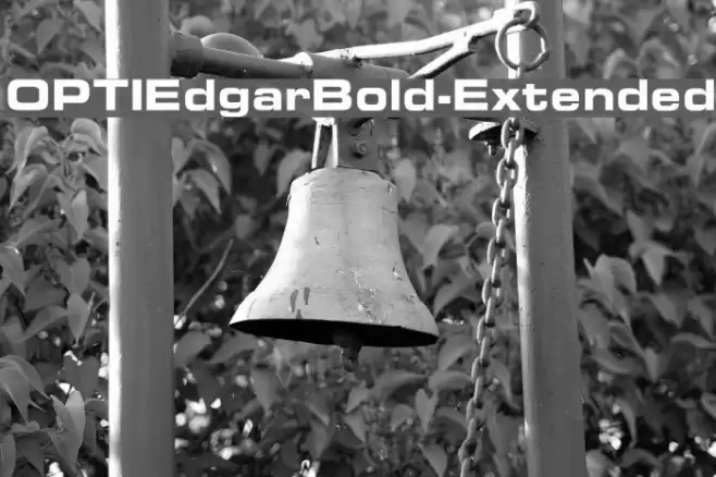 OPTIEdgarBold-Extended Font examples