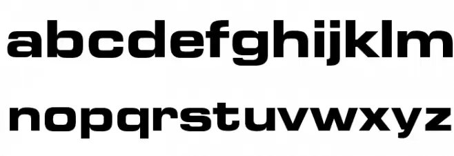OPTIEdgarBold-Extended 字体 小写