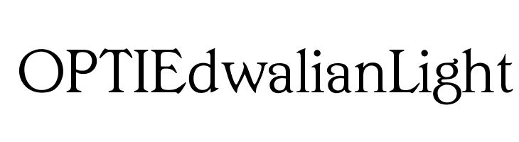 OPTIEdwalianLight  Fuentes Gratis Descargar