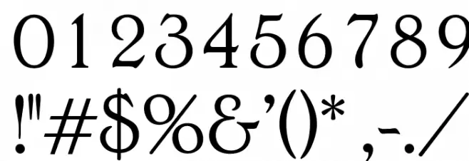 OPTIEdwalianLight Font OTHER CHARS