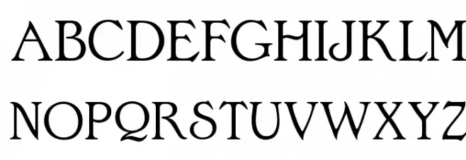 OPTIEdwalianLight フォント 大文字