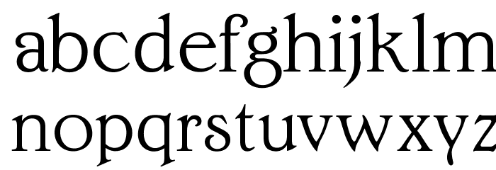 OPTIEdwalianLight Font LOWERCASE