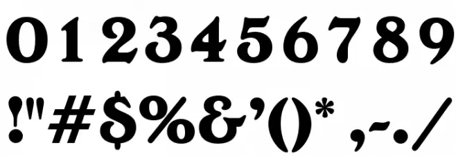 OPTIEdwallianExtraBold Font OTHER CHARS