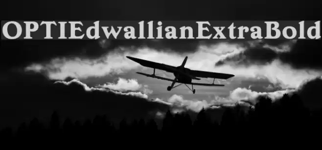 OPTIEdwallianExtraBold Font examples