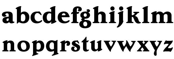 OPTIEdwallianExtraBold Font LOWERCASE