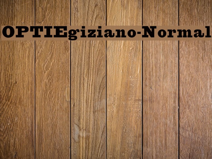 OPTIEgiziano-Normal Font examples