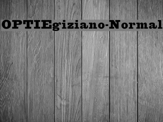 OPTIEgiziano-Normal Font examples