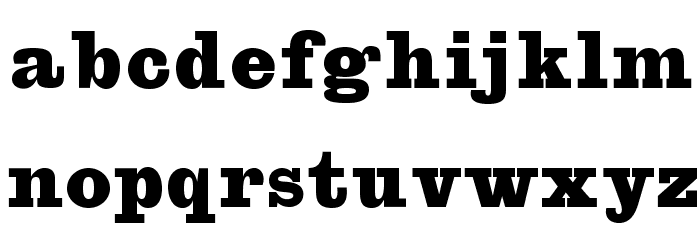 OPTIEgiziano-Normal Font LOWERCASE