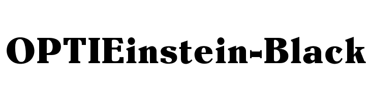 OPTIEinstein-Black Font