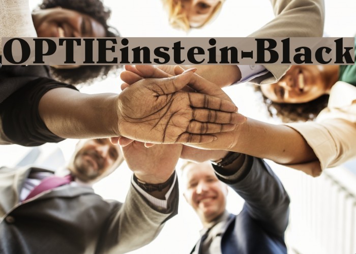 OPTIEinstein-Black Font examples