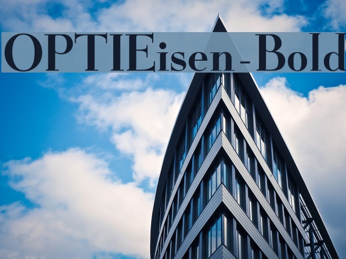 OPTIEisen-Bold Font examples
