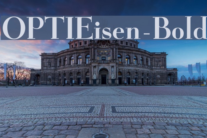 OPTIEisen-Bold Font examples