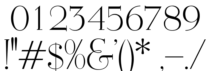 OPTIEisen-Light Font OTHER CHARS