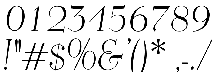 OPTIEisen-LightItalic Font OTHER CHARS