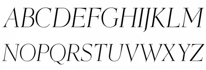 OPTIEisen-LightItalic フォント 大文字