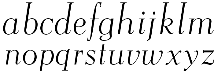 OPTIEisen-LightItalic Font LOWERCASE