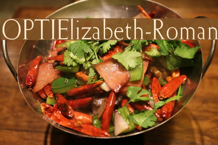 OPTIElizabeth-Roman Font examples