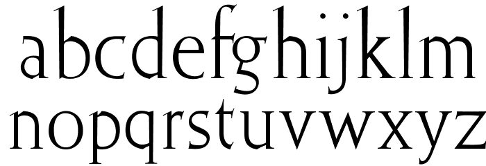 OPTIElizabeth-Roman Font LOWERCASE