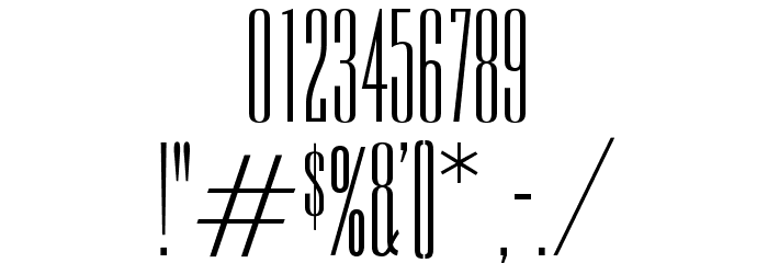 OPTIEmpirePro Font OTHER CHARS