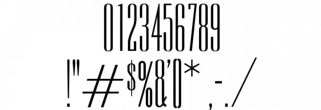 OPTIEmpirePro Font OTHER CHARS