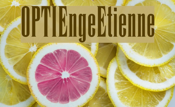 OPTIEngeEtienne Font examples