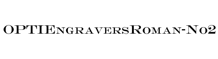 OPTIEngraversRoman-No2 Font