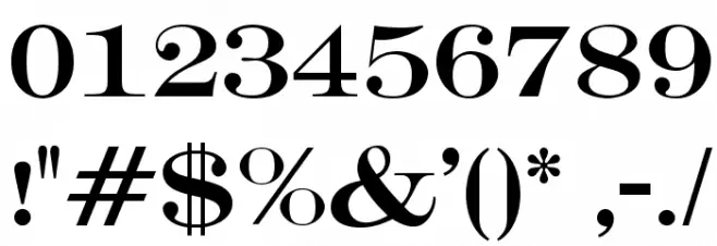 OPTIEngraversRoman-No2 Font OTHER CHARS