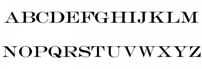 OPTIEngraversRoman-No2 Шрифта ВЕРХНИЙ