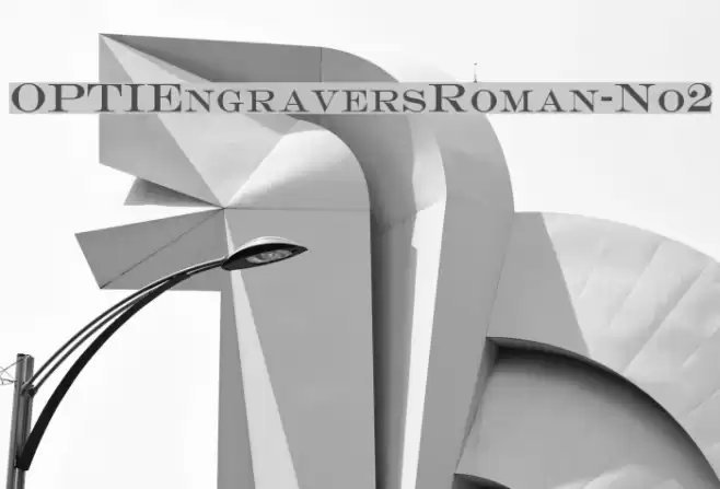 OPTIEngraversRoman-No2 Font examples
