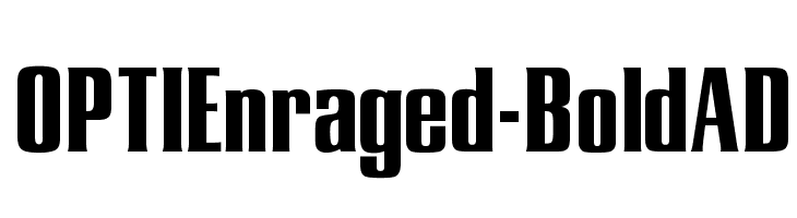 OPTIEnraged-BoldAD Font