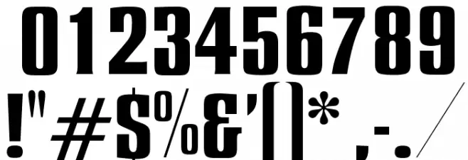 OPTIEnraged-BoldAD Font OTHER CHARS