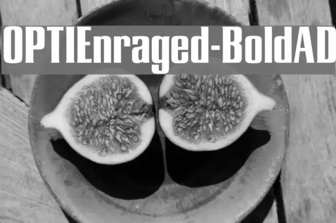 OPTIEnraged-BoldAD Font examples