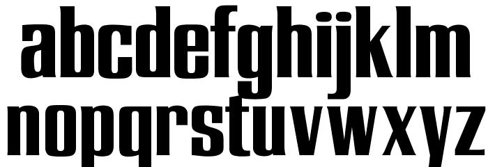 OPTIEnraged-BoldAD Font LOWERCASE