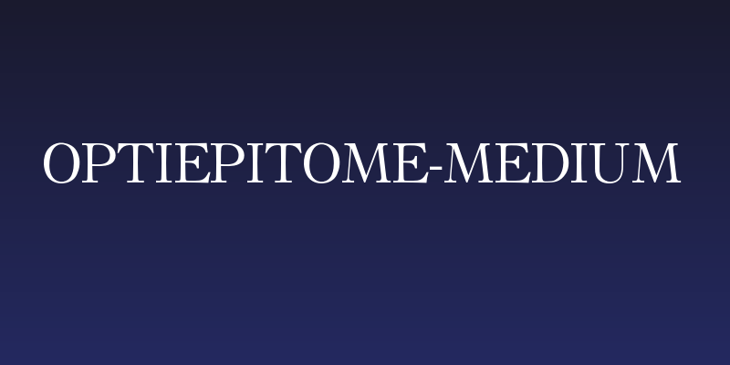 OPTIEpitome-Medium Social Header