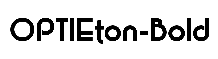OPTIEton-Bold Шрифта