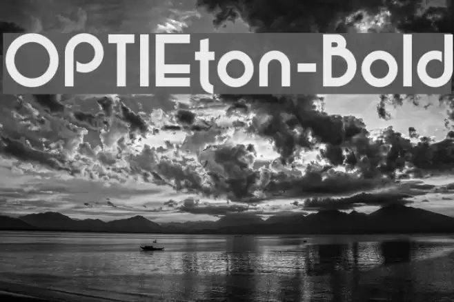 OPTIEton-Bold Font examples