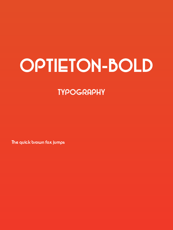 OPTIEton-Bold Poster