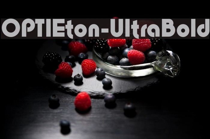 OPTIEton-UltraBold Font examples