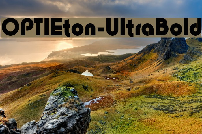 OPTIEton-UltraBold Font examples