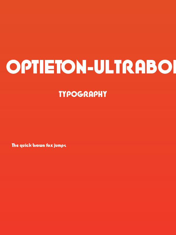 OPTIEton-UltraBold Poster