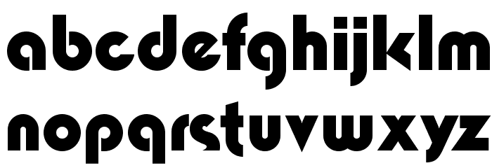 OPTIEton-UltraBold Font LOWERCASE