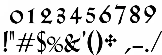 OPTIEve-Heavy Font OTHER CHARS